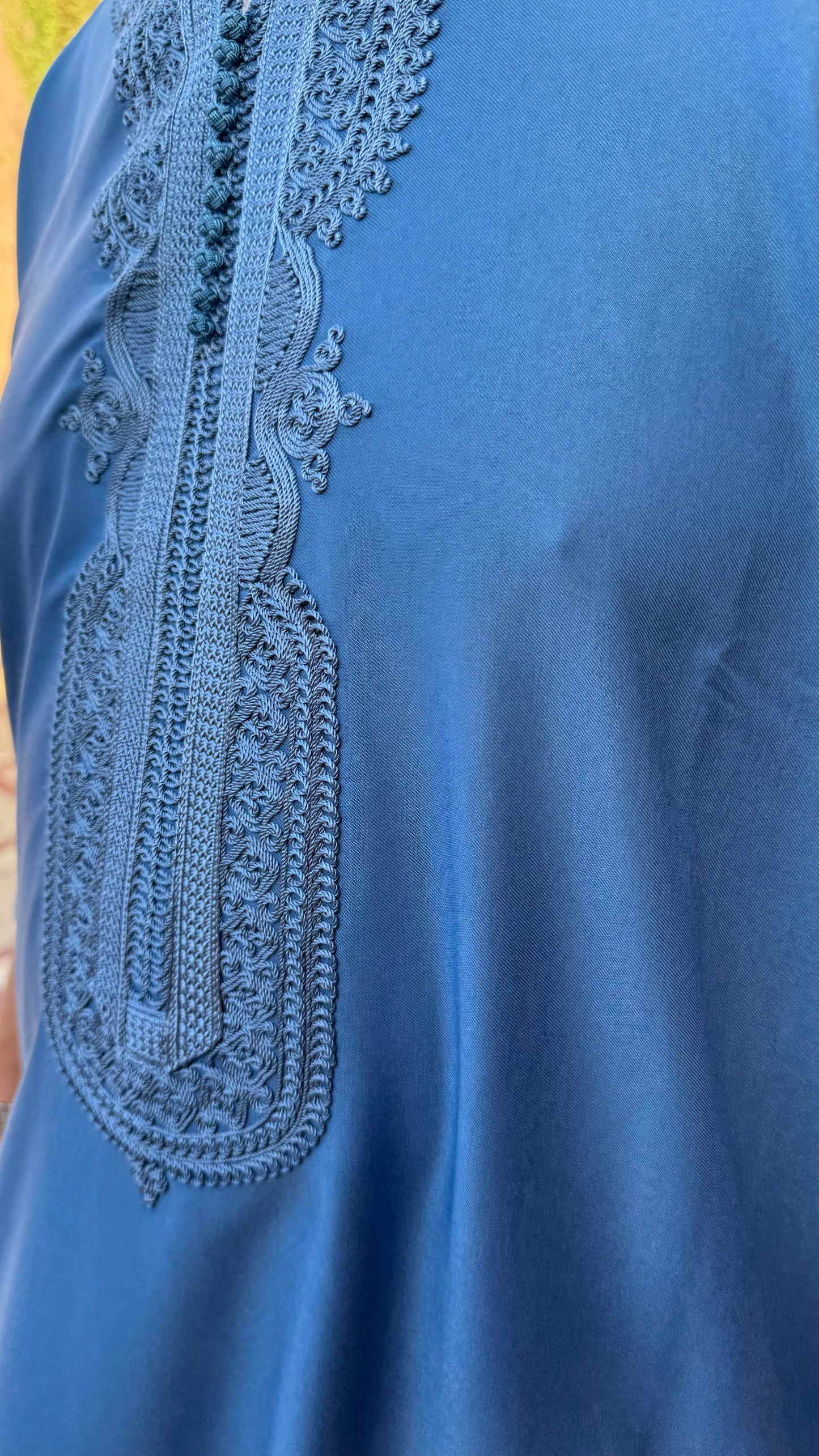 Sky Blue Moroccan Gandoura