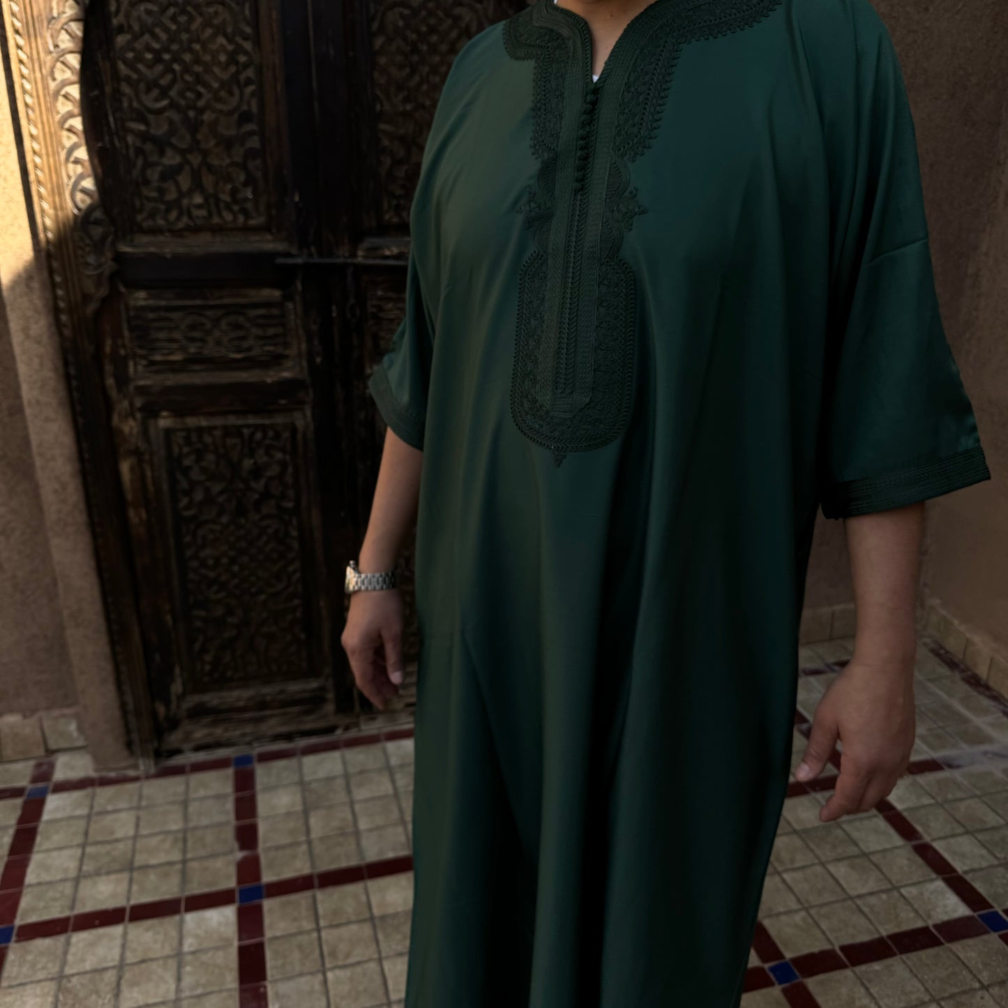 Royal Green Moroccan Gandoura