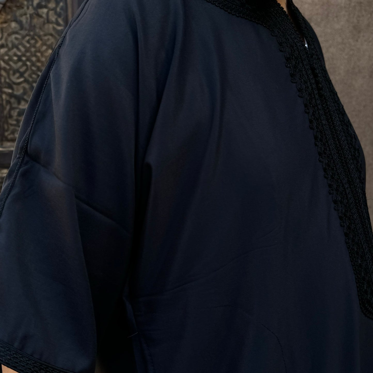 Classic Black Moroccan Gandoura