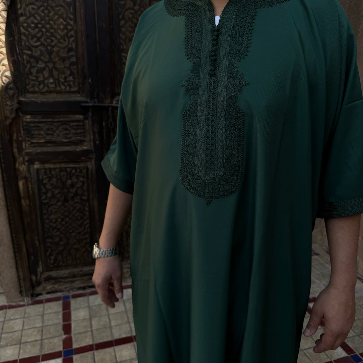 Royal Green Moroccan Gandoura